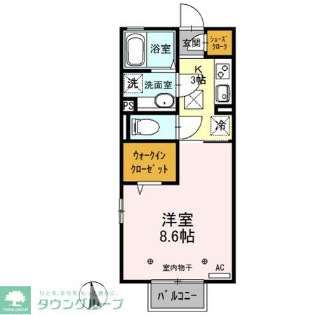 コモド Aの物件間取画像